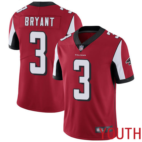 Atlanta Falcons Limited Red Youth Matt Bryant Home Jersey NFL Football #3 Vapor Untouchable->youth nfl jersey->Youth Jersey
